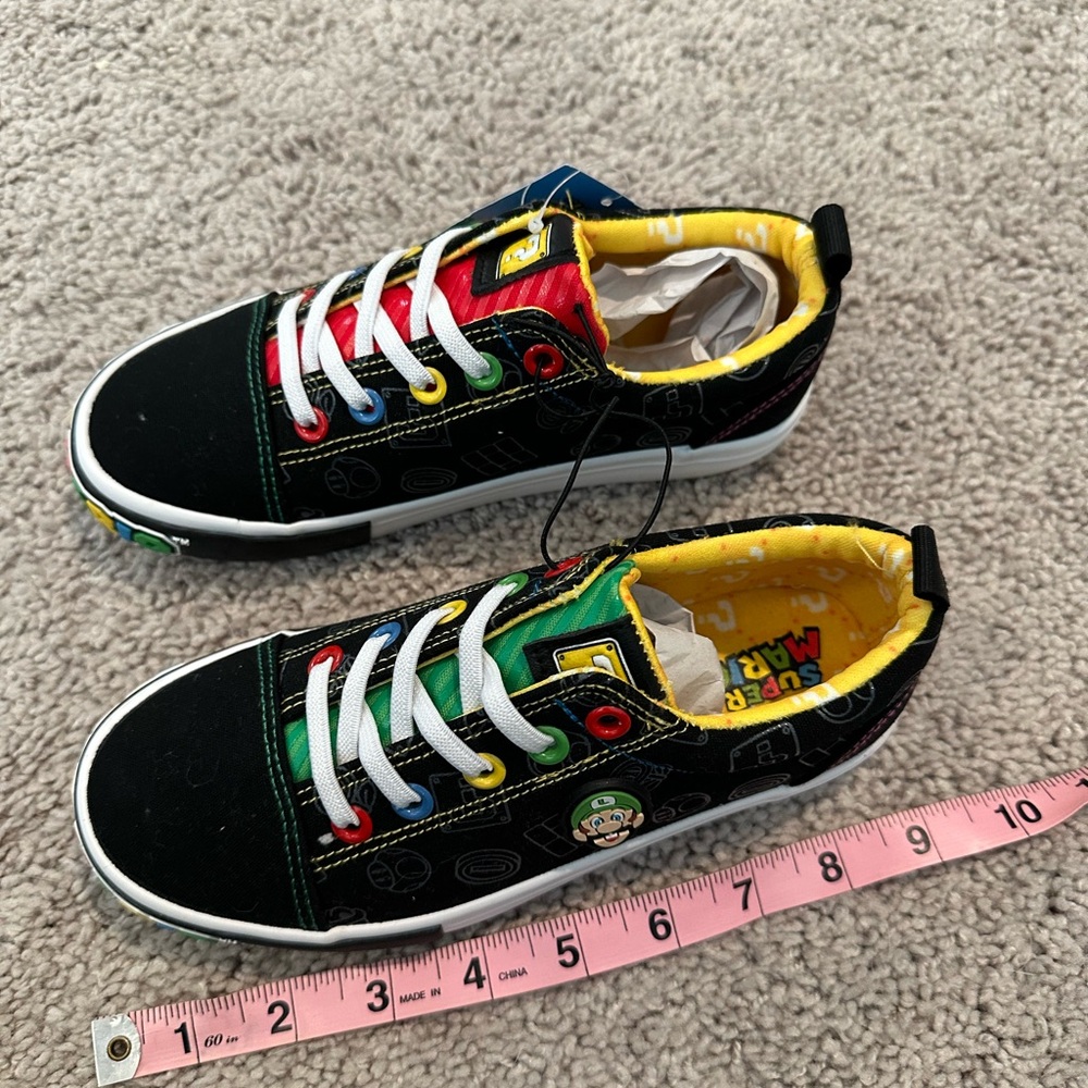Super Mario Sneakers. Size 2. NWT
